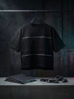 AEROX Cipher Zip Tee oversized zip streetwear t-shirt