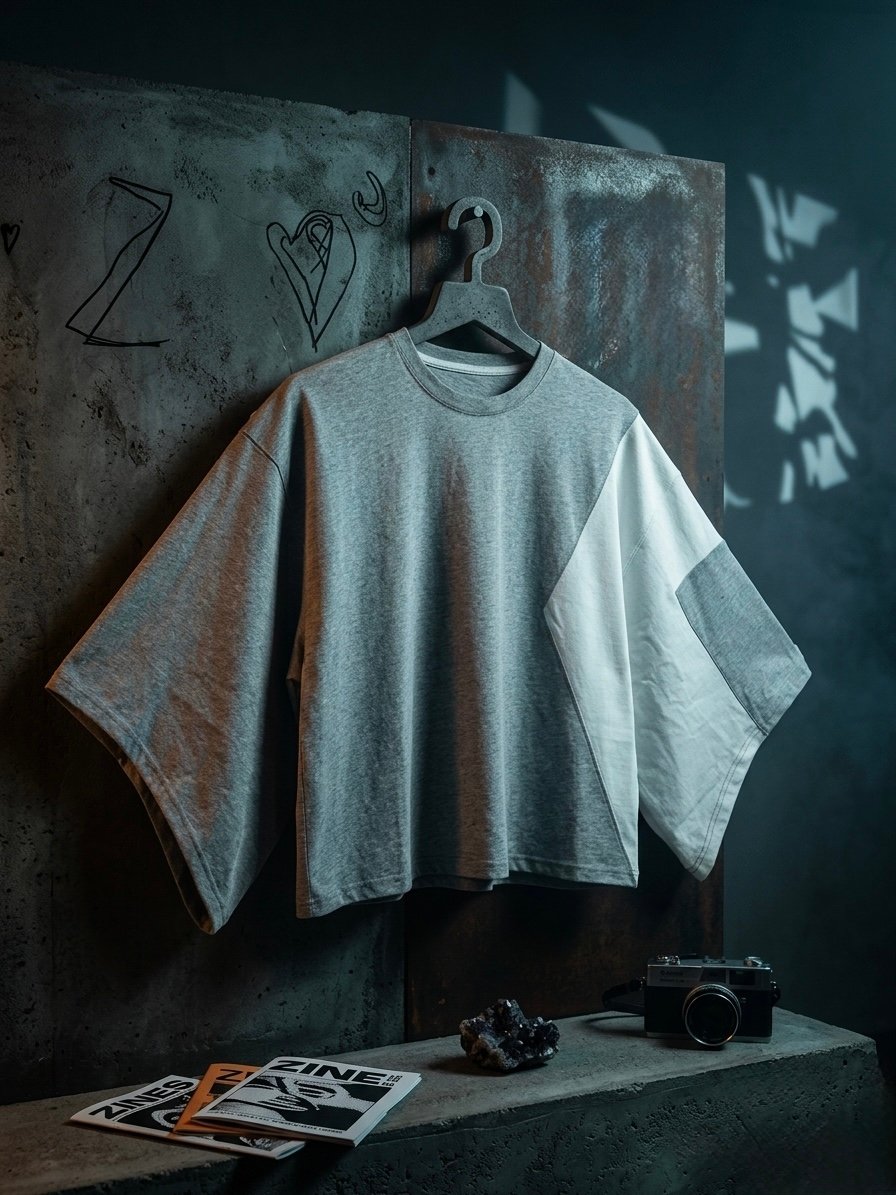 AEROX Clarity Asym Tee asymmetrical oversized t-shirt